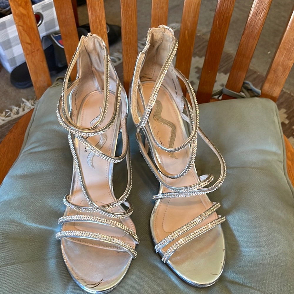 Women’s Nina High Heels Silver Size 9